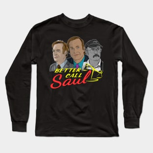 The Many Faces of Saul Goodman Long Sleeve T-Shirt